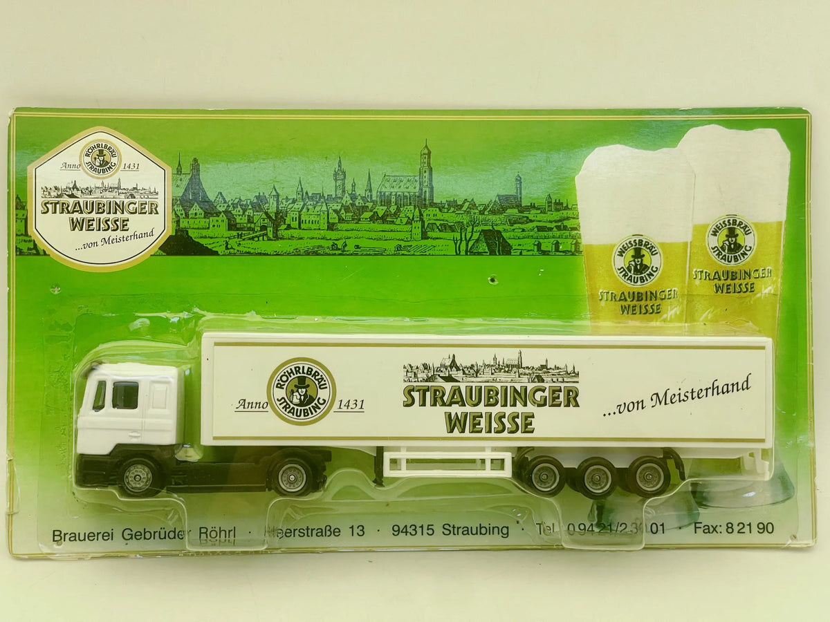 MAN TRUCK Lauterbach 1:87 Biały Blister Reklama Gebrüder Röhr Straubingu – zdjęcie 7