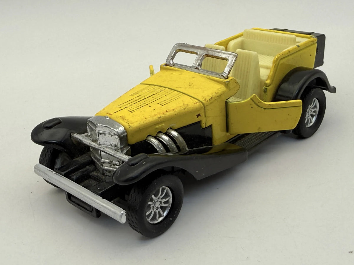 MERCEDES-BENZ SSK CABRIO VINTAGE MODEL Żółty 1:34 – zdjęcie 8