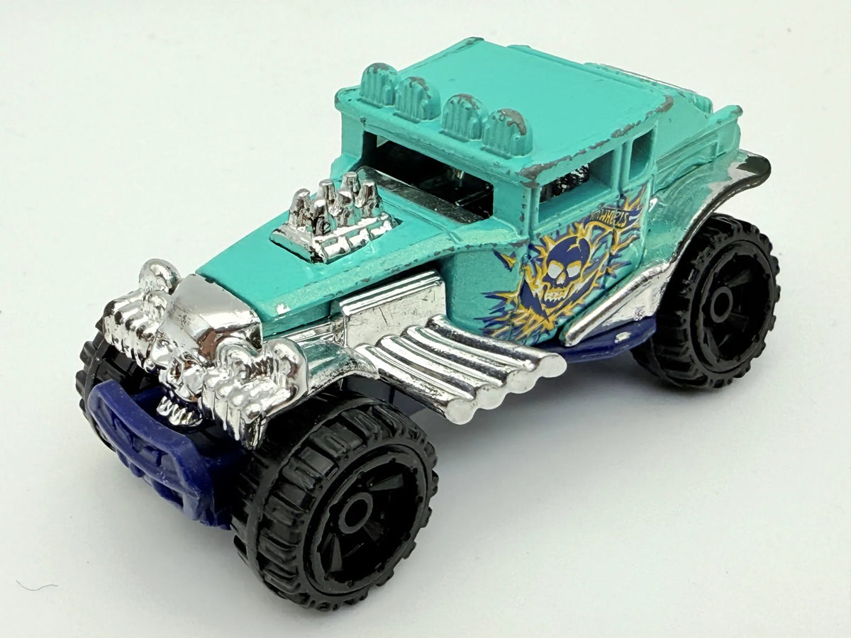 Baja Bone Shaker, Hot Wheels 2015, Die cast, Turkusowy, 1:64, Resoraki – zdjęcie 8