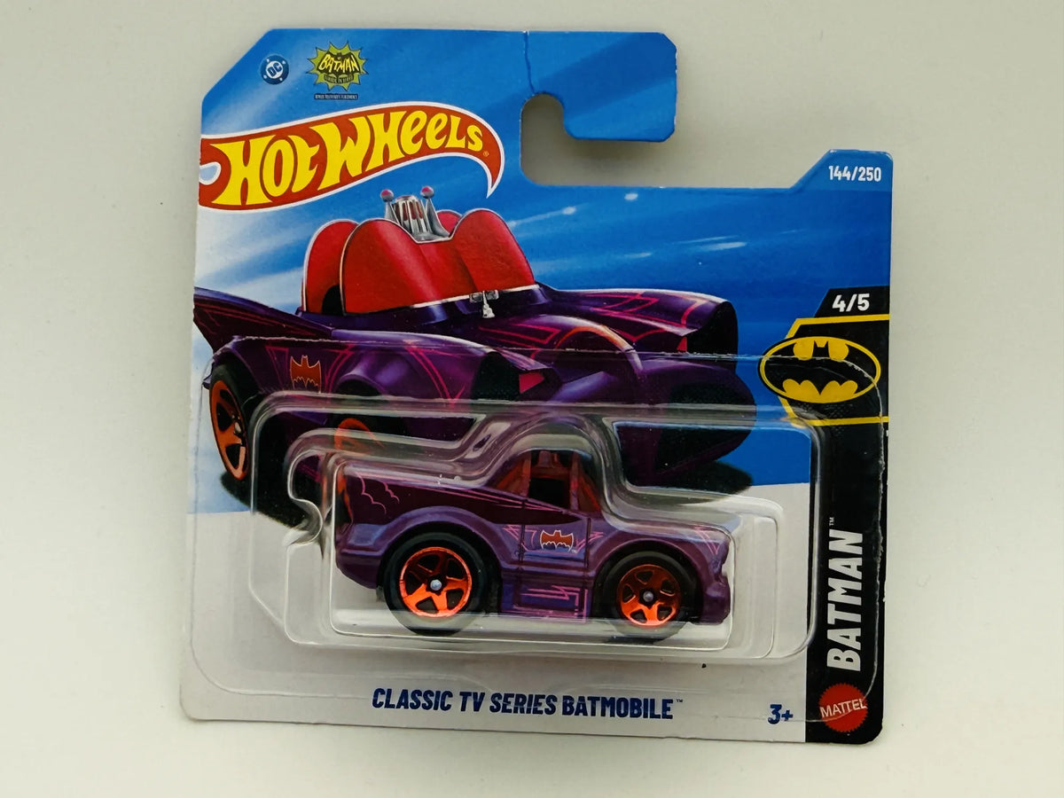 Classic TV Series Batmobile Hot Wheels Mainline 1:64 Blister Fioletowy – zdjęcie 6