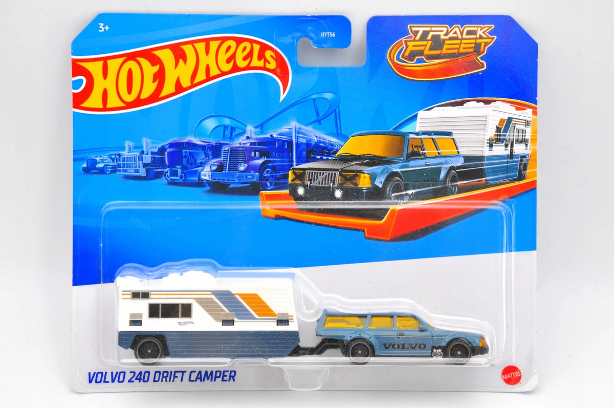 VOLVO 240 DRIFT CAMPER Hot Wheels 2023 Niebieski, 1:64 – zdjęcie 11