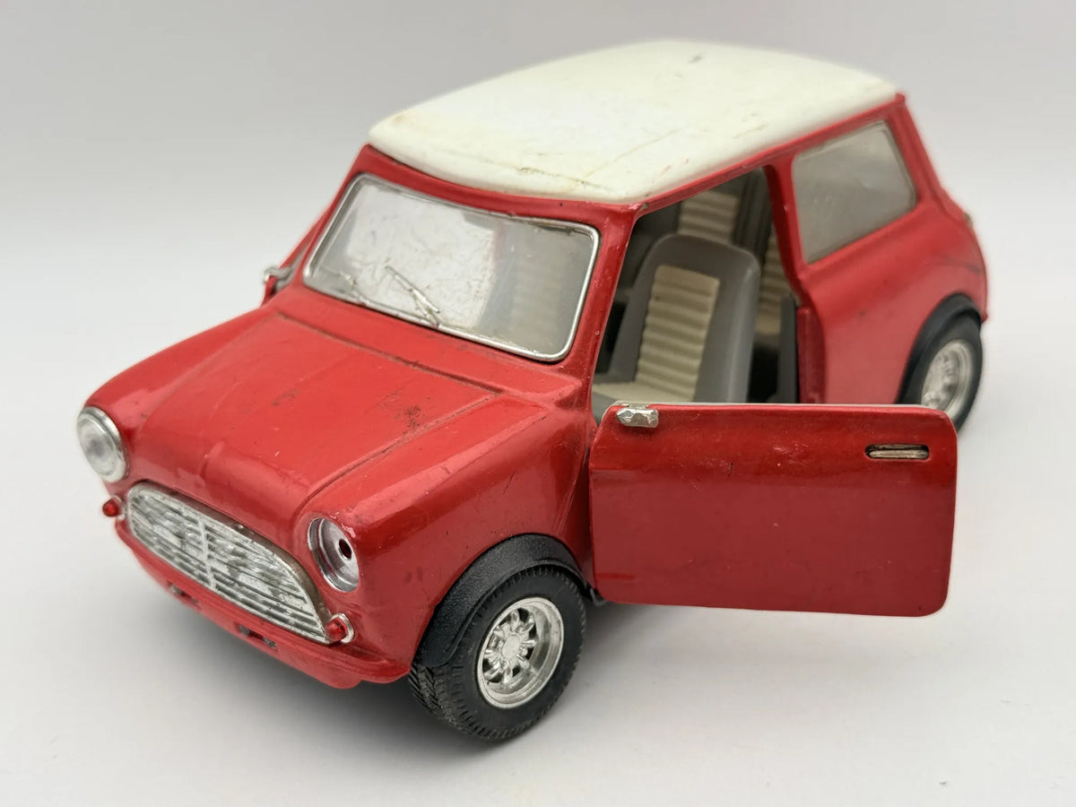 MINI COOPER VINTAGE MODEL (18 CM) Schuco Czerwony 1:16 – zdjęcie 8
