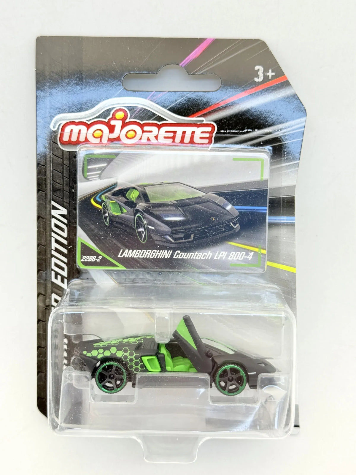LAMBORGHINI COUNTACH LPI 800-4 Serie 200 Majorette Czarny 1:62 – zdjęcie 7