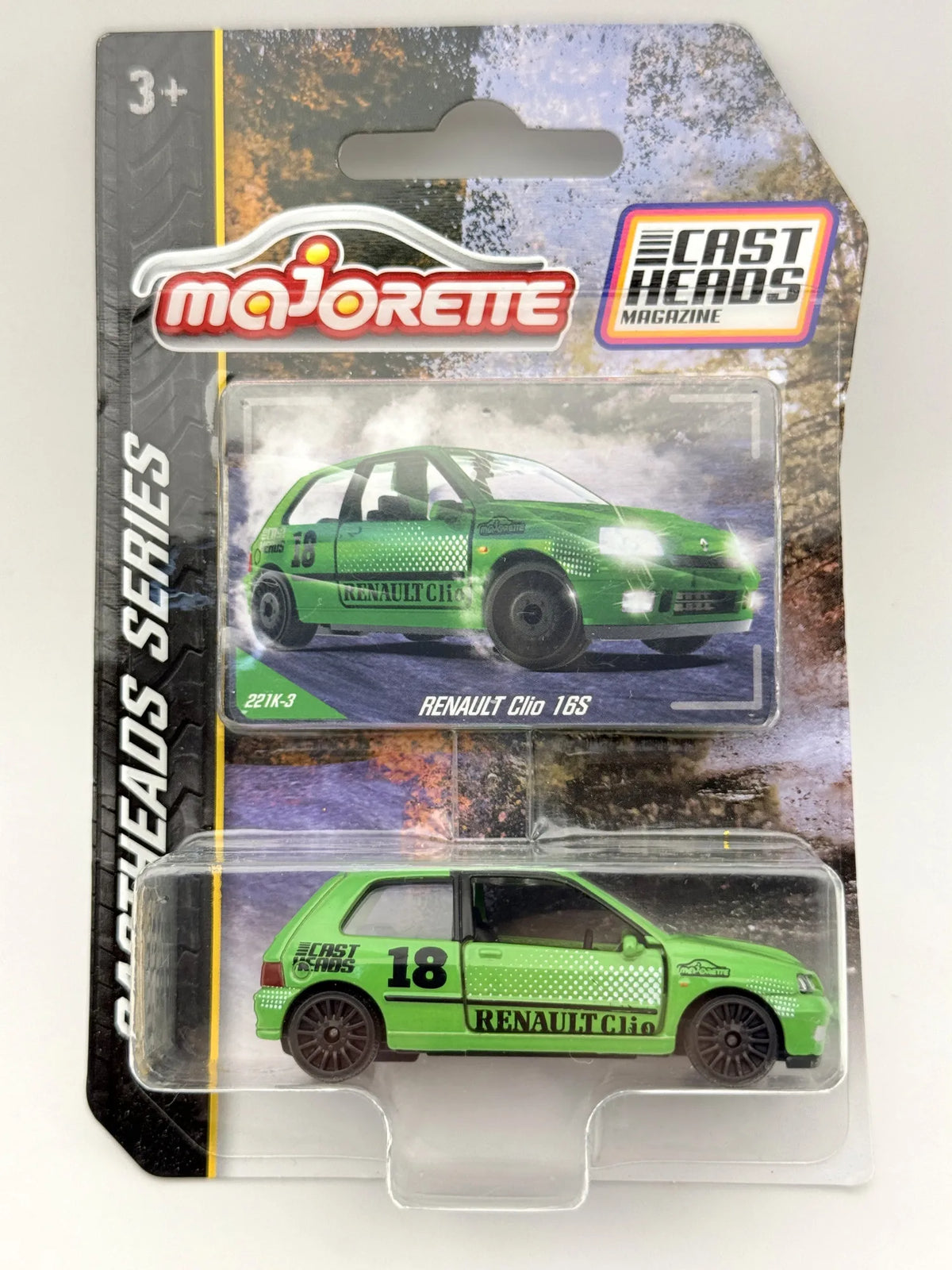 Renault Clio 16S Castheads Majorette 2023 Zielony 1:64 – zdjęcie 9