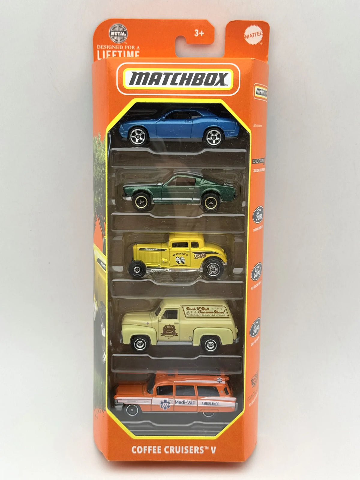 5 PACK "COFFEE CRUISERS V" Matchbox 2023 Wielokolorowy 1:64 – zdjęcie 7