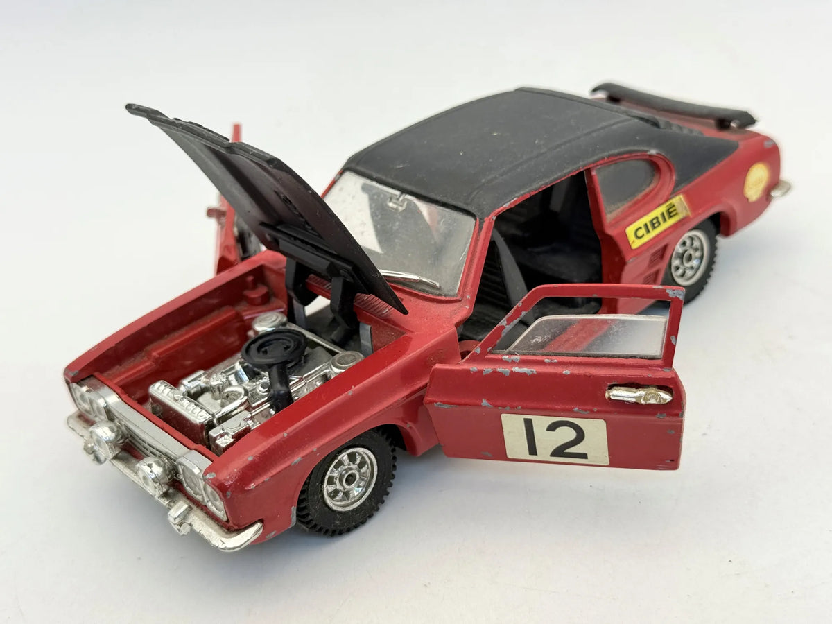 FORD CAPRI Dinky Toys '70 Czerwony 1:25 Made in England – zdjęcie 8