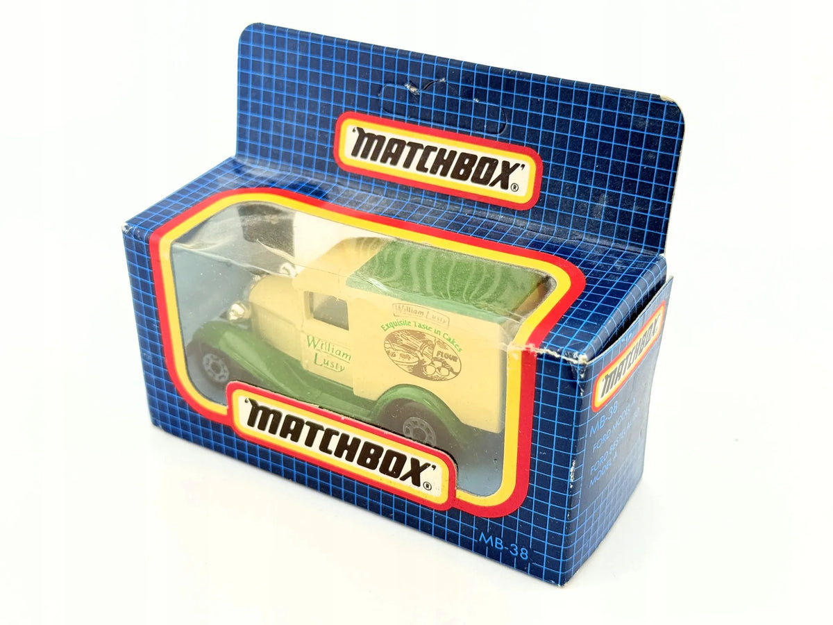 FORD MODEL A, Matchbox, Made in Uk, Resoraki, Die cast Mb-38, Zielony, 1:64 – zdjęcie 8