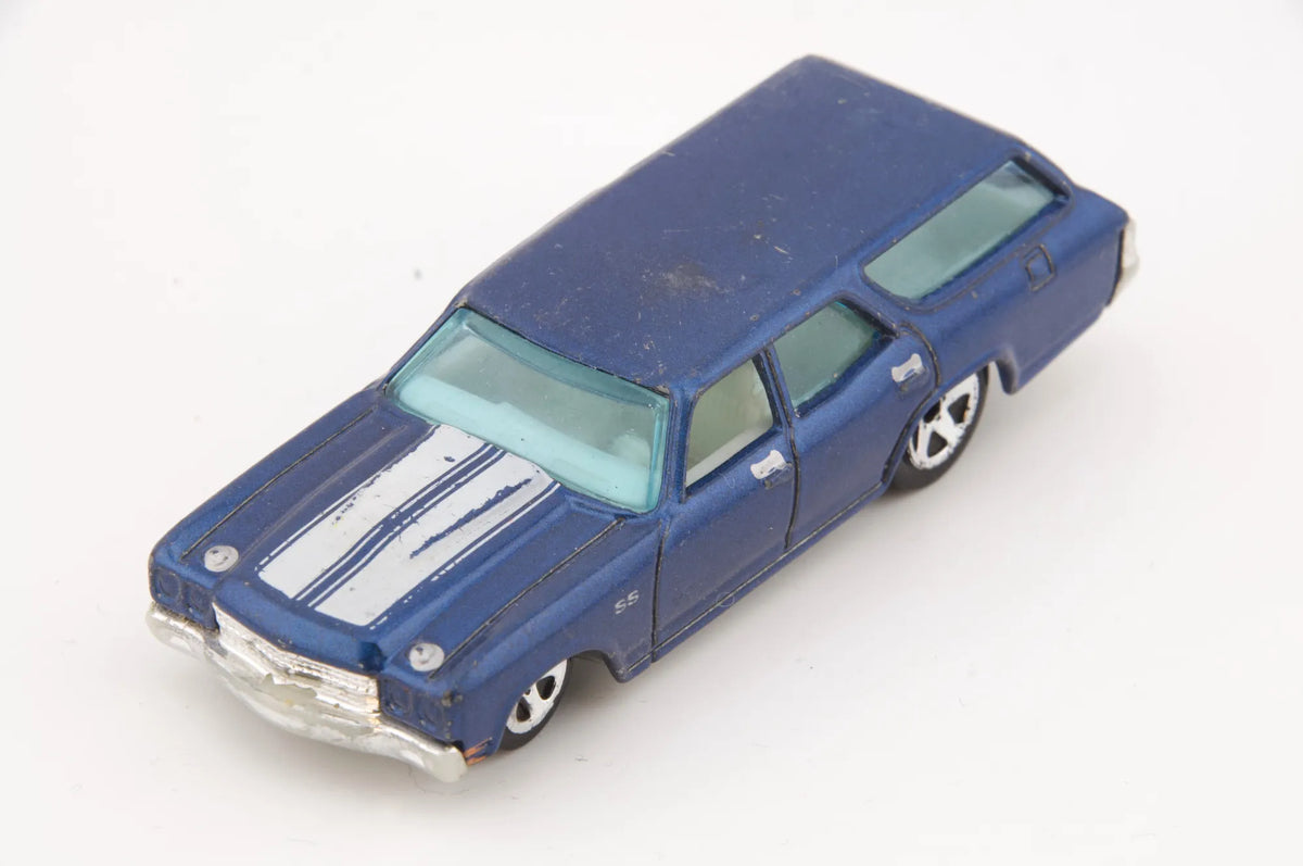 70 Chevelle Ss Wagon Hot Wheels Niebieski 1:64 – zdjęcie 8