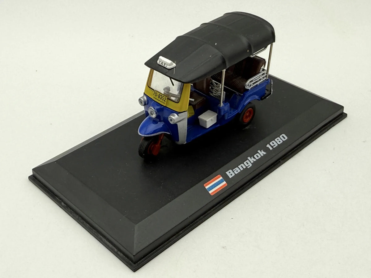 TUK TUK TAXI BANGKOK 1980, AmerCom, Die cast, Niebieski, 1:43, Resoraki – zdjęcie 9