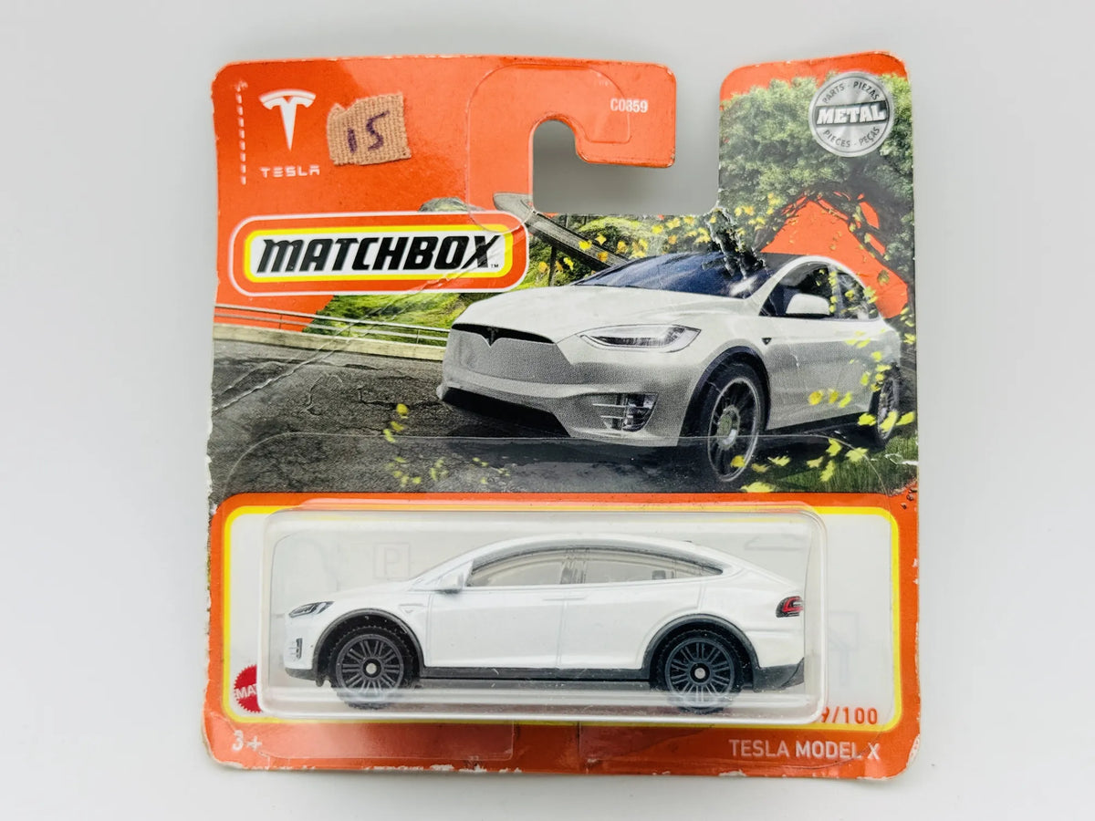 Tesla Model X Matchbox 2022 Mainline 1:64 Blister Biały – zdjęcie 5