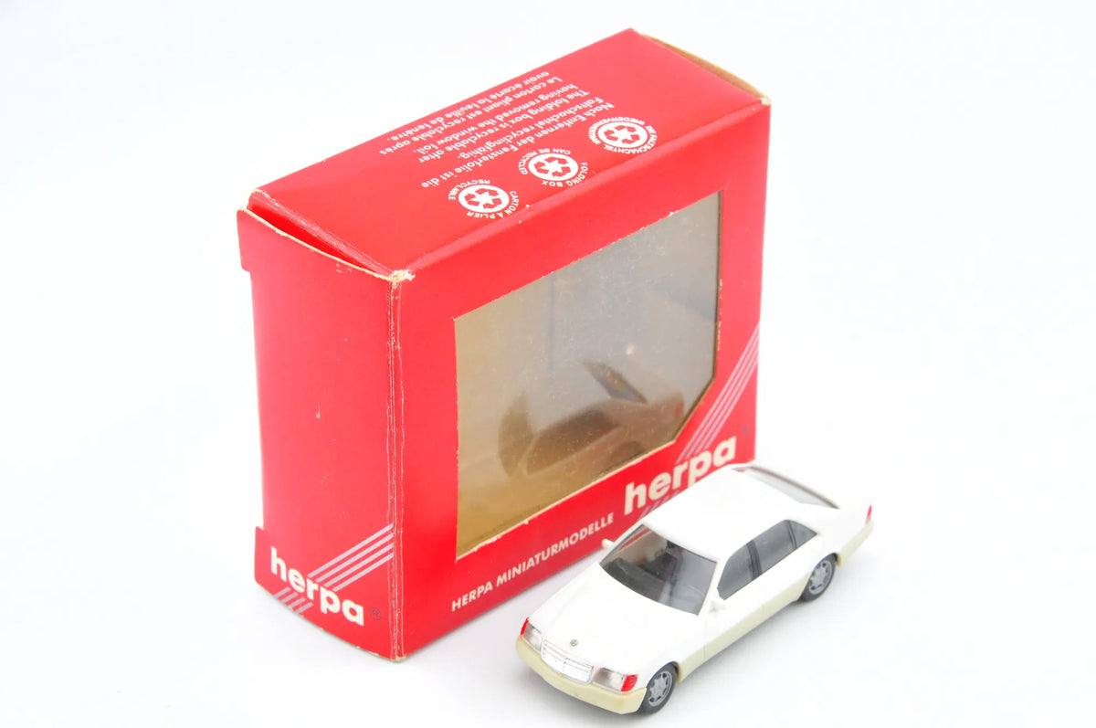 Mercedes-Benz 600 Sel, Herpa, Made in Germany, Die cast Resoraki Biały 1:87 – zdjęcie 10