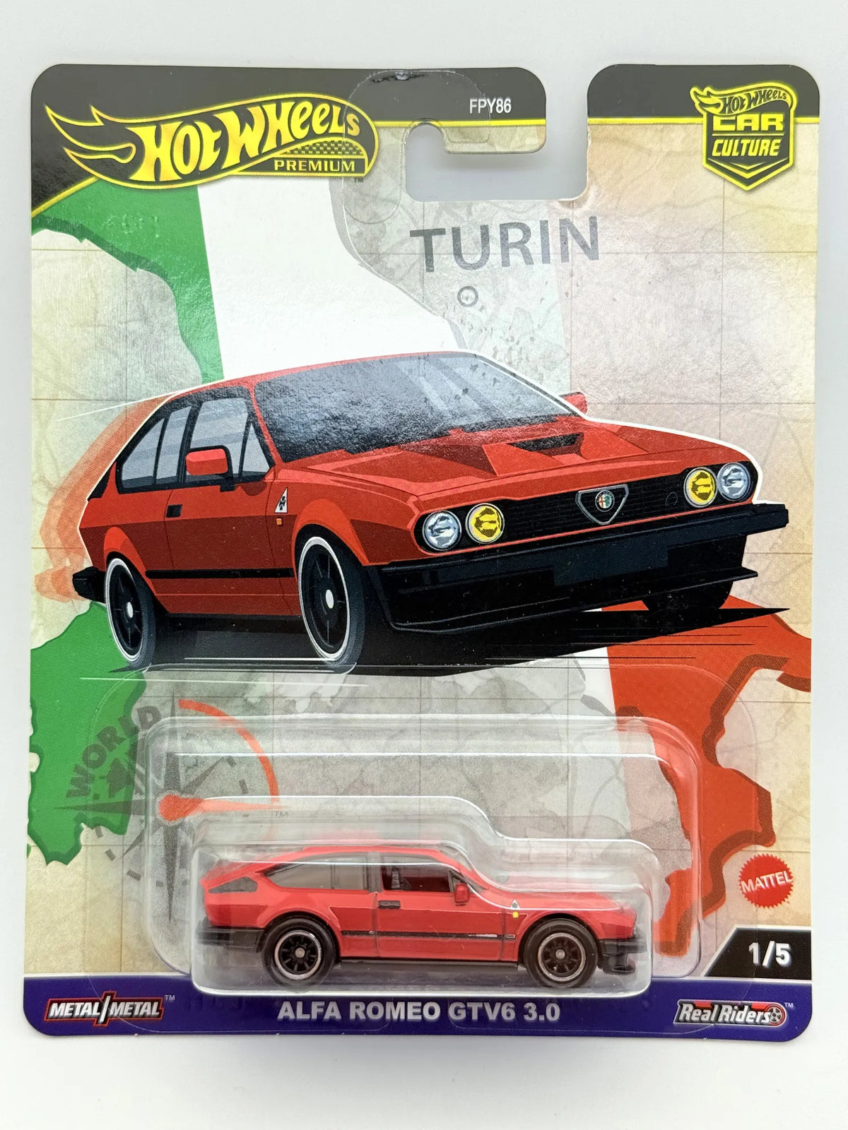 Alfa Romeo Gtv6 3.0 Hot Wheels Czerwony 1:60 – zdjęcie 7