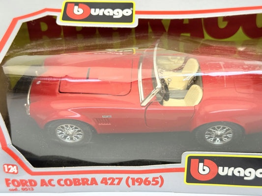 FORD AC COBRA 427 Z 1965 R. Bburago Czerwony 1:24 – zdjęcie 2