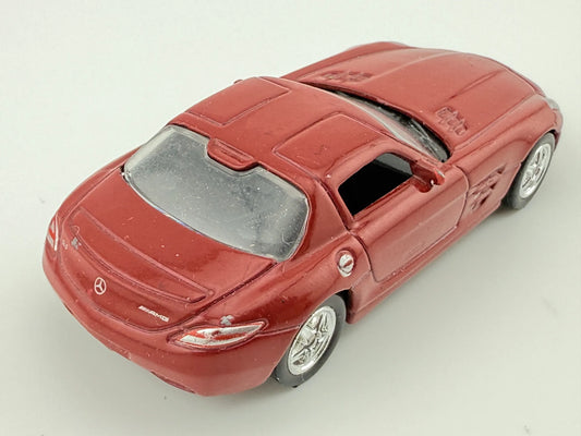 MERCEDES BENZ SLS AMG, Welly, Die cast No.52306, Bordowy, 1:64, Resoraki – zdjęcie 2