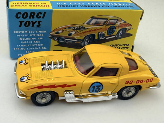 CHEVROLET CORVETTE STING RAY 1967 Corgi Żółty 1:43 – zdjęcie 2