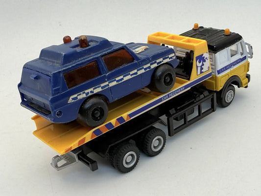 Ciężarówka Mercedes-Benz Car Recovery & Land Rver Hongwell Żółty 1:43 – zdjęcie 2