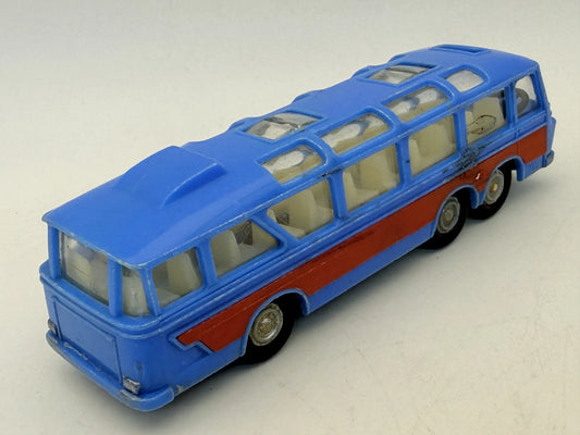 Autobus Europejski Autokar Panoramiczny Z Lat 50 Niebieski 1:43 Wycieczkowy – zdjęcie 2