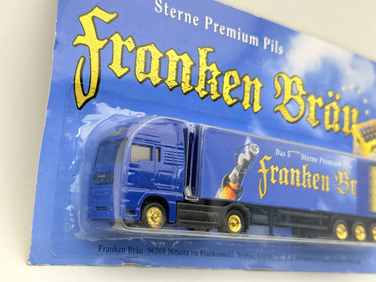 MAN Hümmer 1:87 Ciężarówka Promocyjna Franken Bräu Luzak Niebieski Reklama – zdjęcie 2
