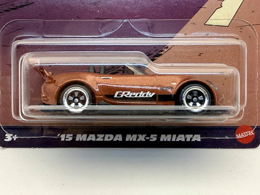 '15 Mazda Mx-5 Miata Hot Wheels 2025 Miedziany 1:64 Samochód osobowy – zdjęcie 2