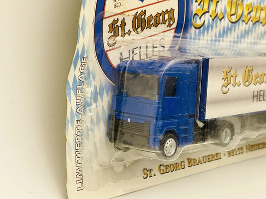 Renault Magnum Achim PEX 1:87 Ciężarówka Promocyjna St. Georg Blister Biały – zdjęcie 2