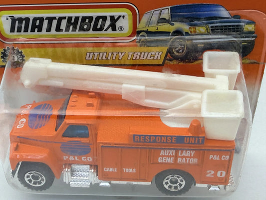 UTILITY TRUCK RESPONSE UNIT Big Movers Straż pożarna Matchbox 1997 1:64 – zdjęcie 2