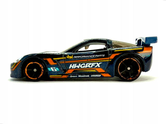 Corvette C6.R Mainline Hot Wheels Niebieski 1:64 – zdjęcie 2