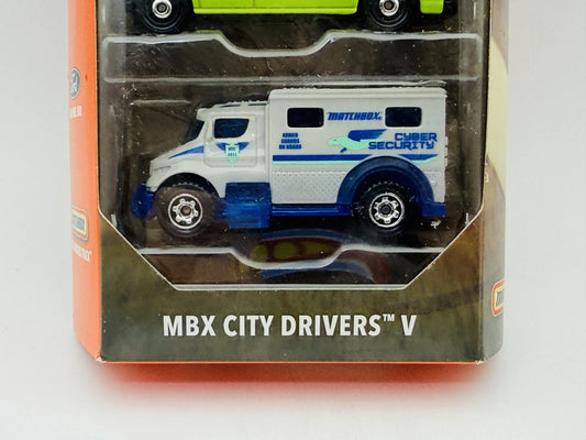 5 Pack - MBX City Drivers V Matchbox 2024 1:64 TIC TAC TOWING Blister – zdjęcie 2
