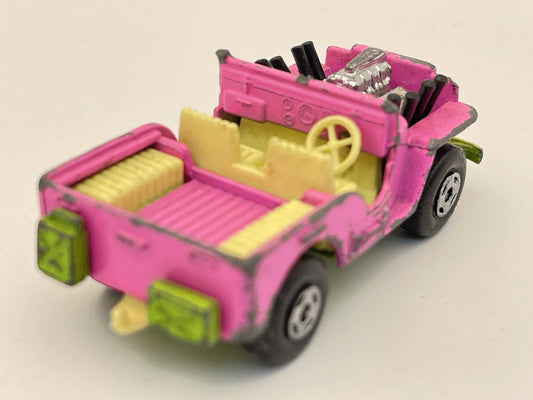 JEEP HOT ROD, Matchbox 1971, Made in England, Die cast N22, Różowy, 1:64 – zdjęcie 2