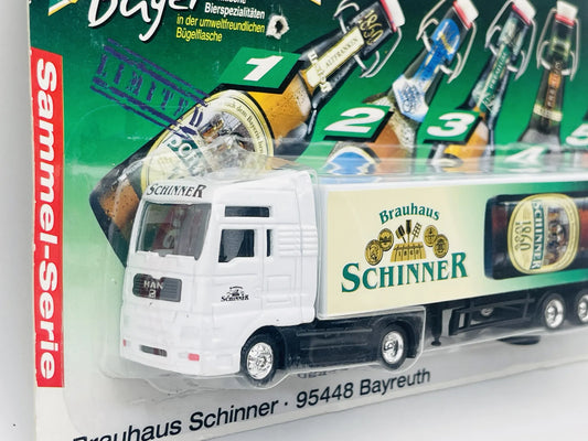 MAN TRUCK DGD 1:87 Biały Blister Promocyjny Brauhaus Schinner Bayreuth – zdjęcie 2