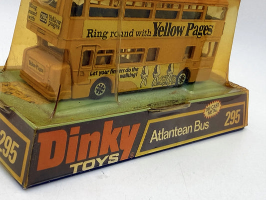 ATLANTEAN BUS Dinky Toys '70 Żółty 1:43 Made in England Yellow Pages – zdjęcie 2
