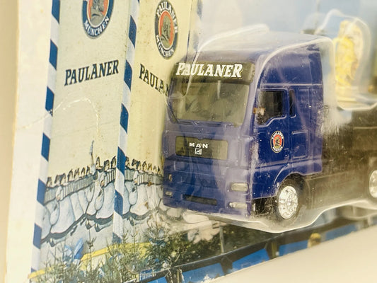 MAN Tga Grell 2005 1:87 Ciężarówka Promocyjna PAULANER Blister Niebieski – zdjęcie 2