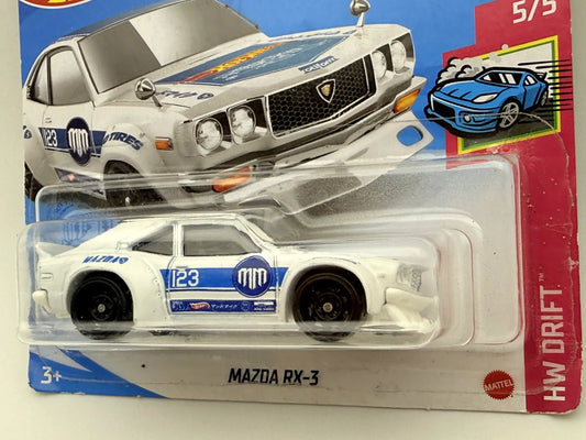 MAZDA RX-3 HW Drift Hot Wheels 2021 Biały 1:64 – zdjęcie 2