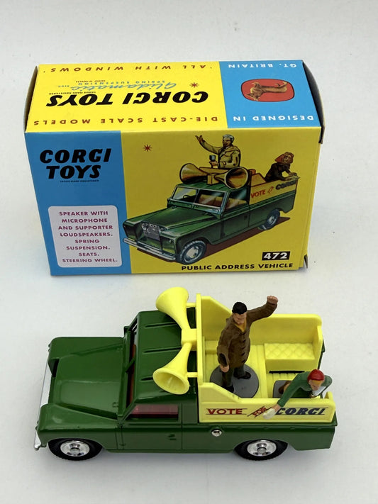 LAND ROVER PUBLIC ADDRESS VEHICLE Z 1964 R. Corgi Zielony 1:43 – zdjęcie 2