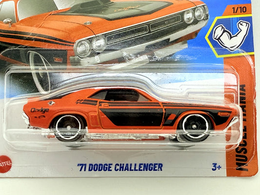 '71 DODGE CHALLENGER Hot Wheels 2025 Pomarańczowy 1:64 – zdjęcie 2