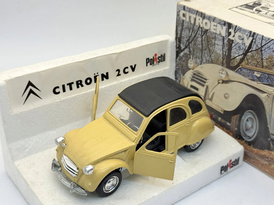 CITROEN 2CV Polistil Żółty 1:25 Made in Italy – zdjęcie 2