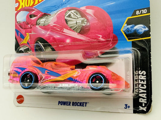 Power Rocket Hot Wheels 2025 X-Raycers 1:64 Blister Różowy – zdjęcie 2