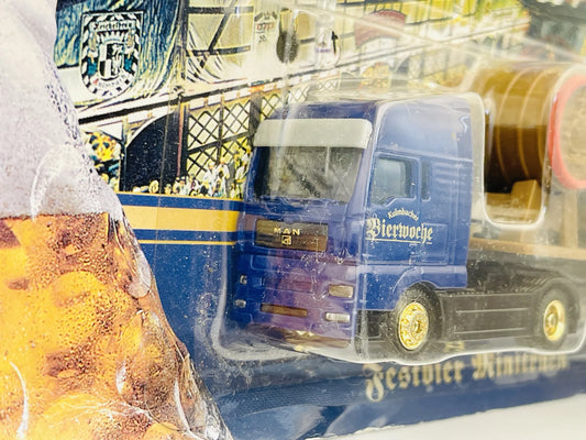 MAN TRUCK Grell 2003 1:87 Ciężarówka Promocyjna Bierwoche Blister Niebieski – zdjęcie 2