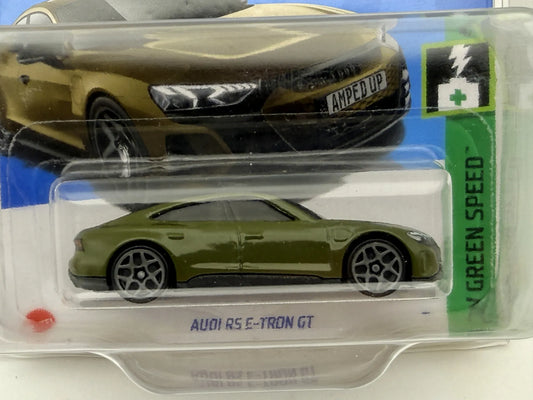 AUDI RS E-TRON GT HW Green Speed Hot Wheels 2024 Oliwkowy 1:64 – zdjęcie 2