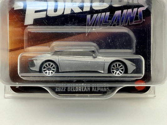 2022 DELOREAN ALPHA5 Fast & Furious Hot Wheels 2024 Srebrny 1:64 Protektor – zdjęcie 2