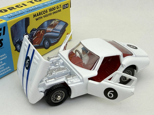 MARCOS 1800 G.T. VOLVO ENGINE Corgi Biały 1:43 – zdjęcie 2