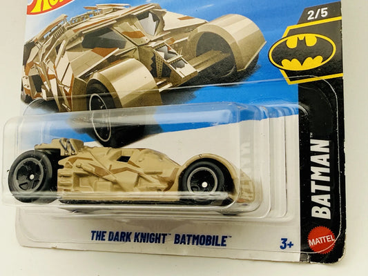 The Dark Knight Batmobile Hot Wheels Mainline 1:64 Blister Beżowy – zdjęcie 2