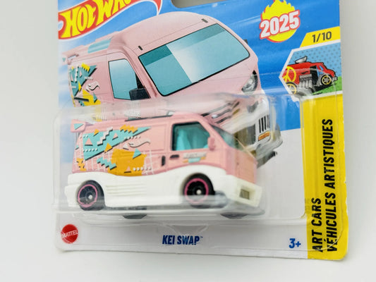 Kei Swap Hot Wheels 2025 HW ART CARS 1:64 Pickup Blister Różowy – zdjęcie 2