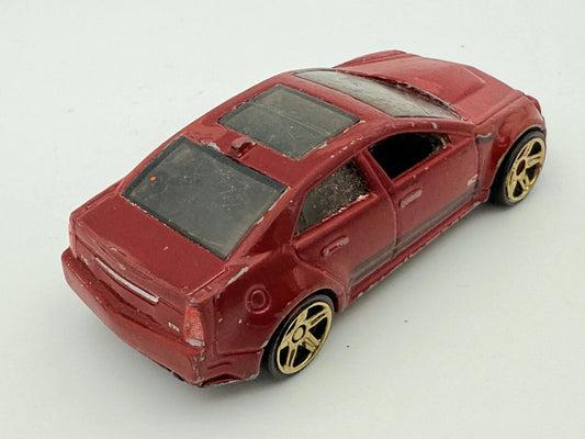 '09 Cadillac CTS-V, Hot Wheels 2009, Resoraki, Die cast 1:64, Bordowy – zdjęcie 2