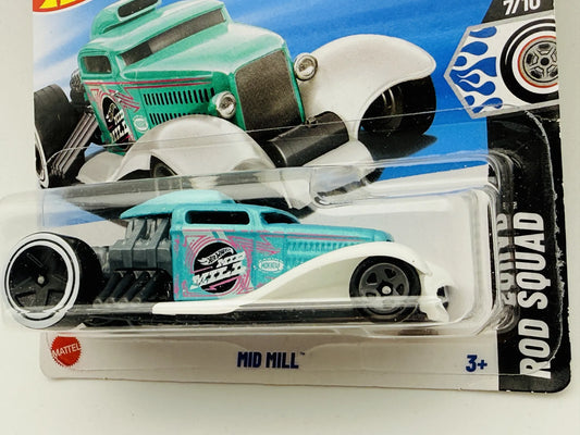 No Huli Hot Wheels Rod Squad 1:64 Hot Rod Blister Turkusowy – zdjęcie 2