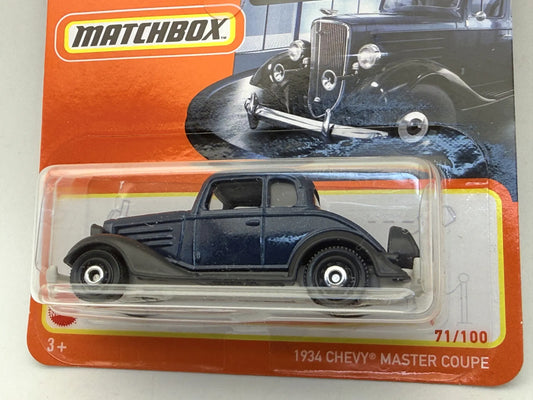 1934 Chevrolet Coupe Superfast Matchbox 2021 Niebieski 1:64 – zdjęcie 2