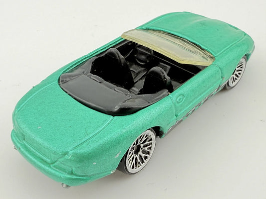 JAGUAR XK-8, Matchbox 1996-2006, Kabriolet, Resoraki, Die cast Zielony 1:64 – zdjęcie 2