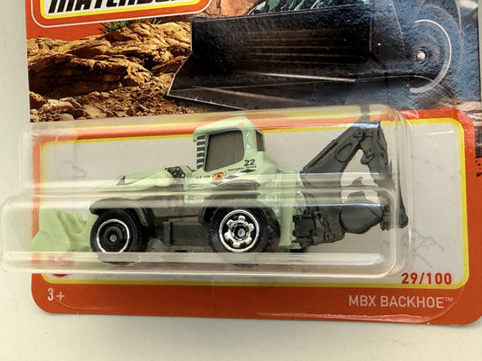 BMX Backhoe Superfast Matchbox 2021 Miętowy 1:64 – zdjęcie 2