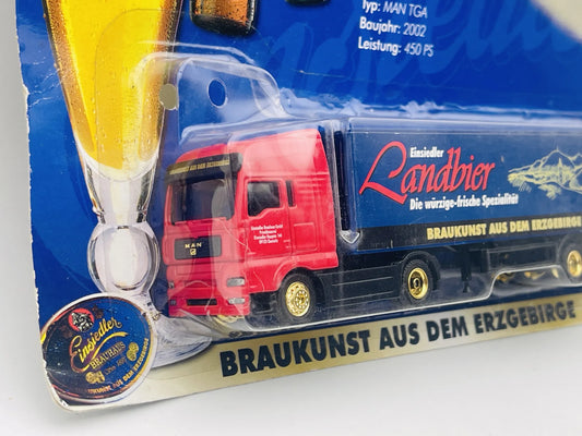 MAN Tga Grell 2002 1:87 Ciężarówka Promocyjna Einsiedler Landbier Blister – zdjęcie 2