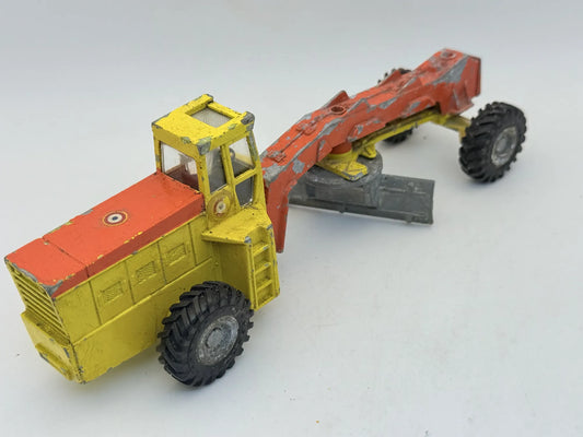 Road Grader Dinky Toys '70 Żółty 1:43 Made in England – zdjęcie 2