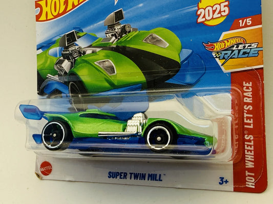 Super Twin Mill Hot Wheels 2025 Let's Race 1:64 Blister Zielony – zdjęcie 2